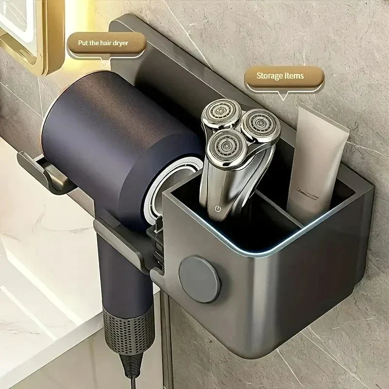 Hair Dryer Holder Home Bathroom Wall Stand Hair Dryer/Toothbrush/Comb/Toothpaste